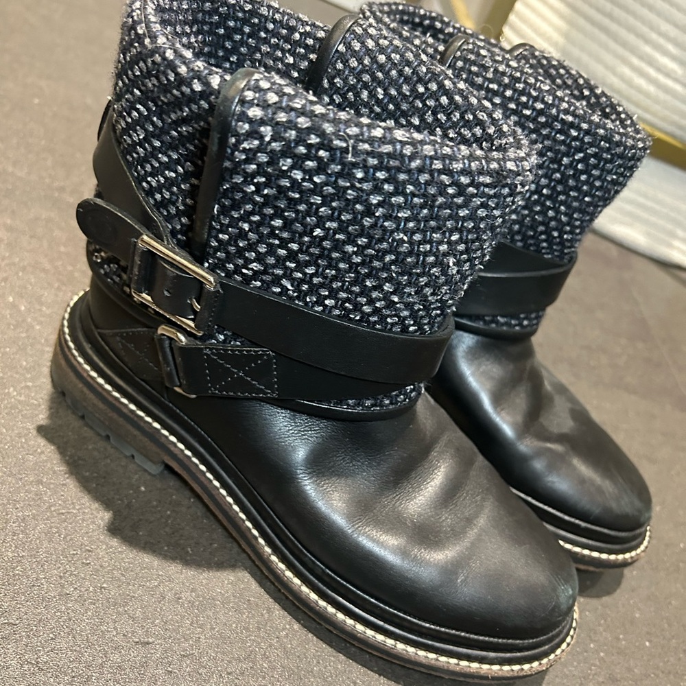 Chanel black boot